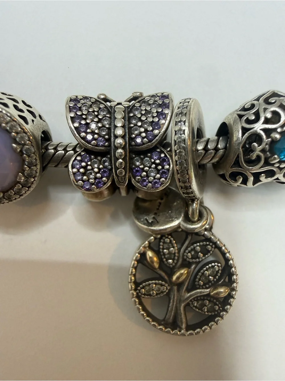 Authentic Pandora Sterling Silver Bracelet with Charm